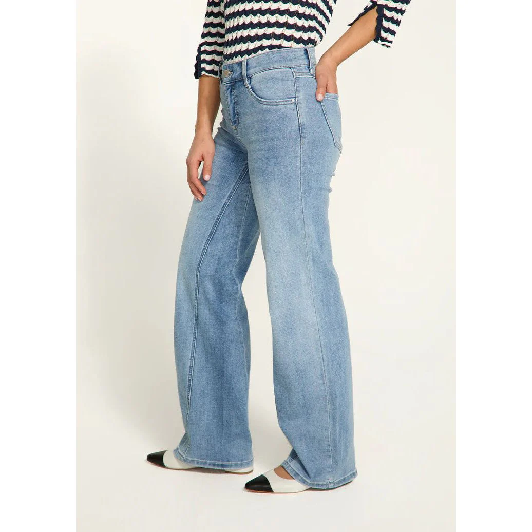 FDJ French Dressing Christina Bow Belt Wide Leg Jean - Image 3
