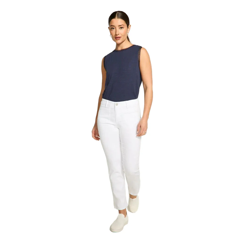FDJ French Dressing Christina White Straight Leg Jeans - Image 2