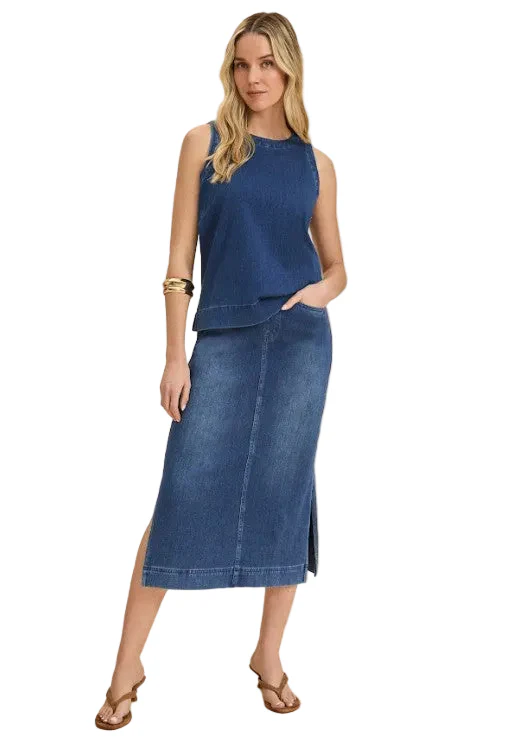 FDJ French Dressing Denim Sleeveless Top (BLUDEN) - Image 3
