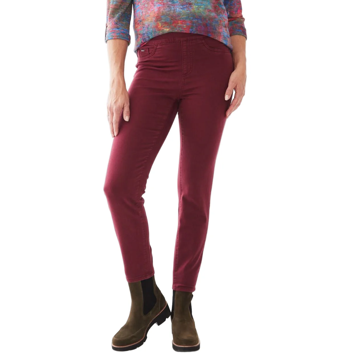 FDJ French Dressing Euro Twill Pull-On Slim Ankle Jeans (Multiple Colors) (2858511) - Image 3