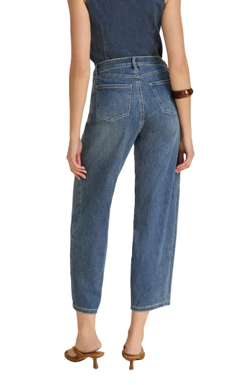 FDJ French Dressing Girlfriend Barrel Ankle Jeans (MIDWASH)(2795370) - Image 2