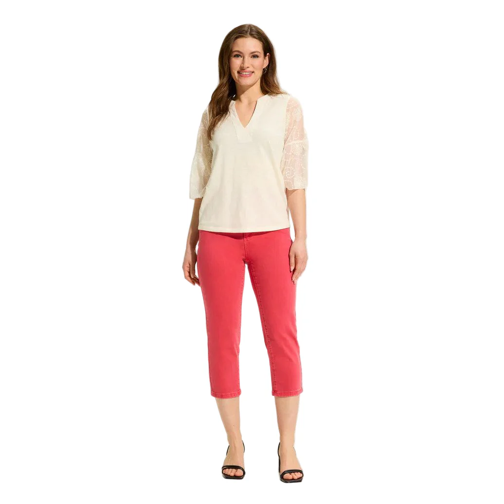 FDJ French Dressing Mesh Bell Sleeve Top - Image 2