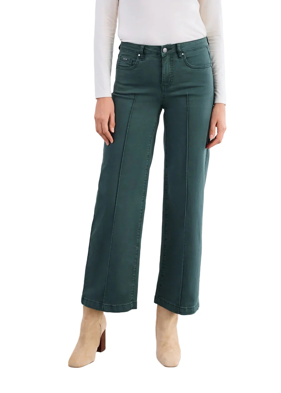 FDJ French Dressing Olivia Wide leg Pintuck Jean (Spruce)
