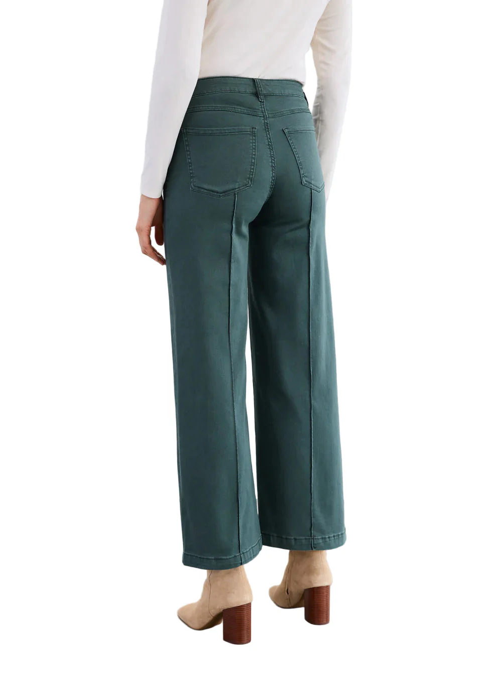 FDJ French Dressing Olivia Wide leg Pintuck Jean (Spruce) - Image 2
