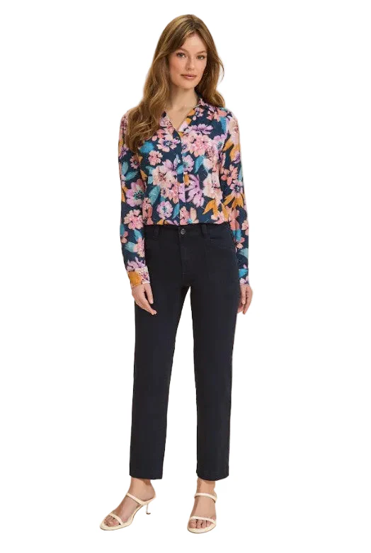 FDJ French Dressing Olivia Straight Ankle Jeans (NVY) - Image 3