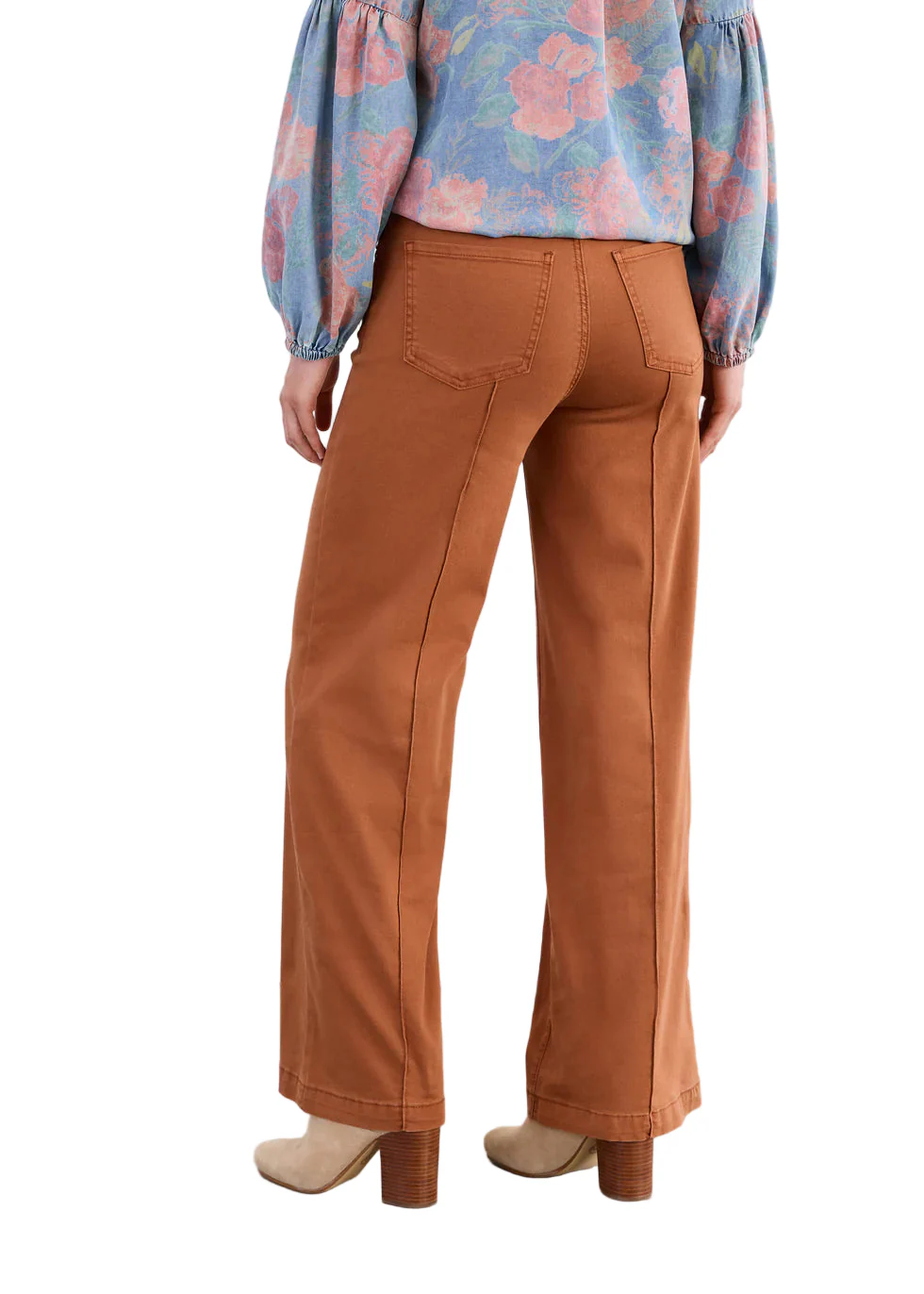 FDJ French Dressing Olivia Wide Leg Pintuck Bronze Jean - Image 2