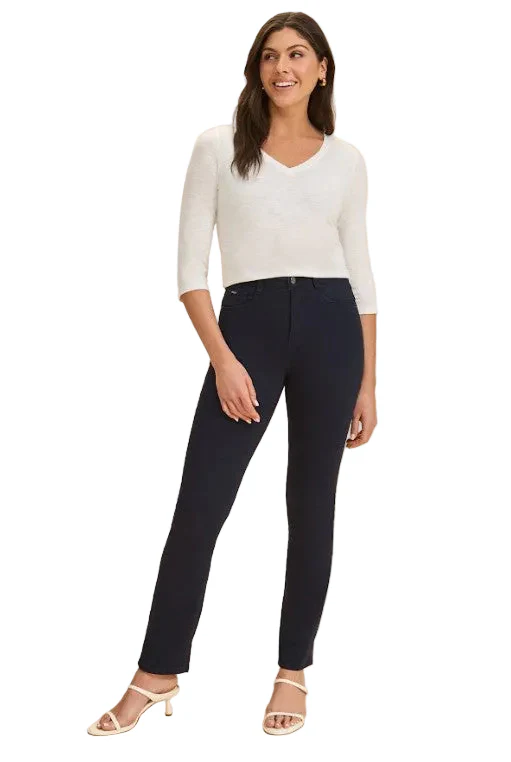 FDJ French Dressing Petite Suzanne Straight Jeans (NVY)(8766511) - Image 3