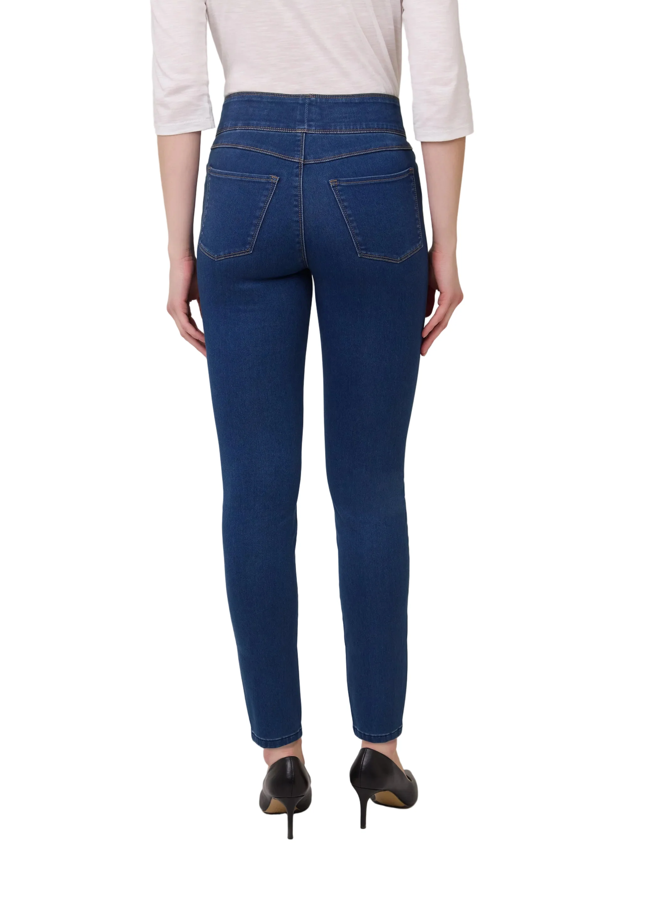 FDJ French Dressing Pull-On Slim Ankle Jean (241806N)(Indigo) - Image 2