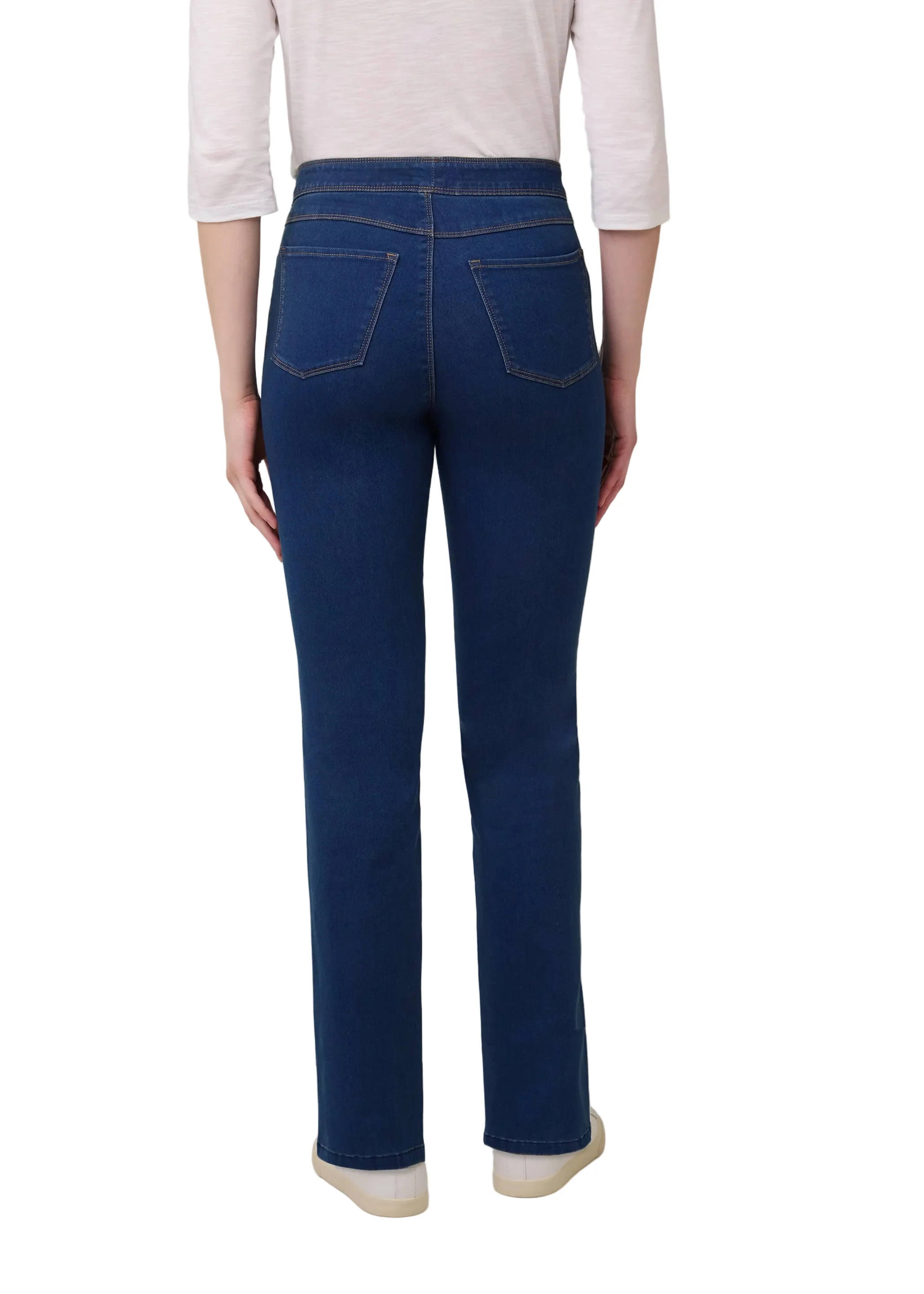 FDJ French Dressing Pull-On Straight Leg  Jean (291106N)(Indigo) - Image 2