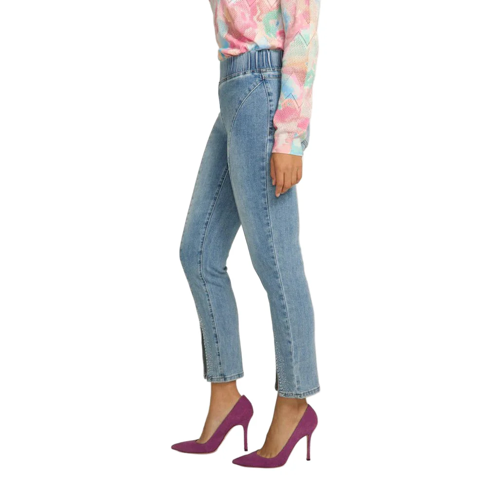 FDJ French Dressing Bedazzled Hem Pencil Ankle Jeans - Image 3