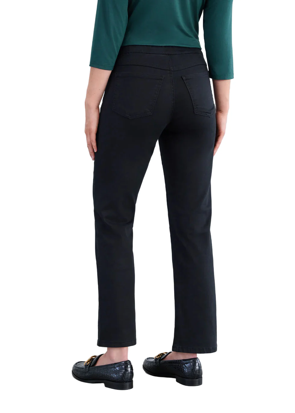 FDJ French Dressing Pull-on Straight Ankle Jeans (2531511)(Black) - Image 2