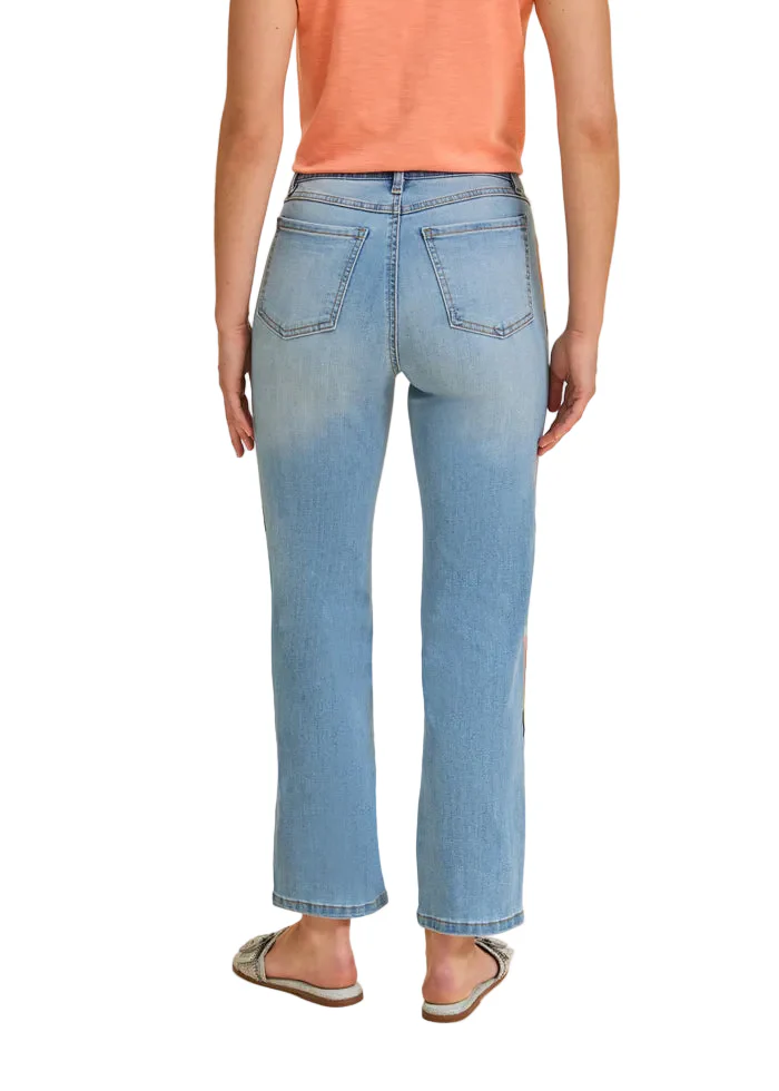 FDJ French Dressing Pull-on Straight Ankle Jeans (2904669)(Medium Blue) - Image 2