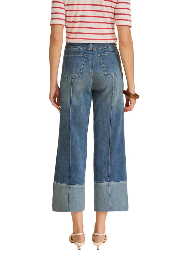 FDJ French Dressing Olivia Wide Cuffed Ankle Pant (2894370)(LtBlue) - Image 2