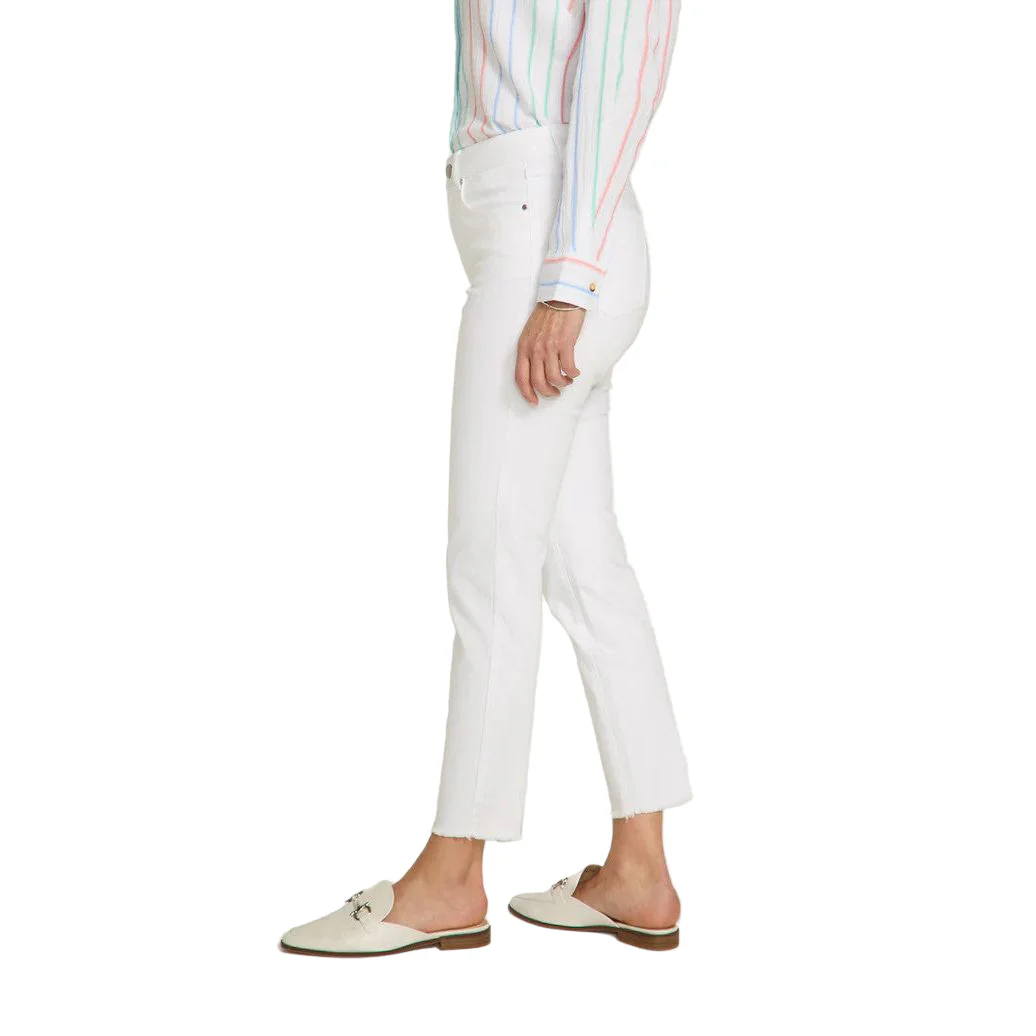 FDJ French Dressing Pull-On White Slim Ankle Jeans - Image 2
