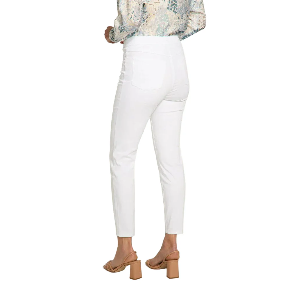 FDJ French Dressing Pull-On White Slim Ankle Jeans - Image 3