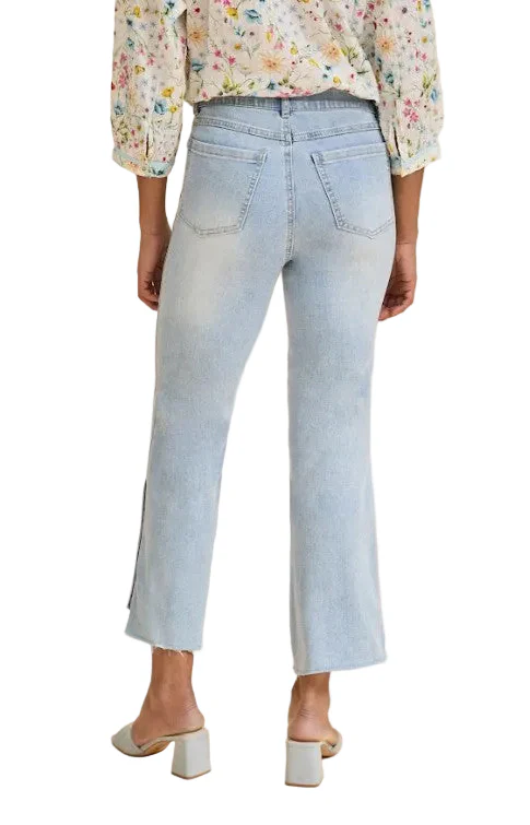 FDJ French Dressing Side Button Detail Pull-On Boot Crop Jeans (BLU ECLIPSE)(2989669) - Image 2