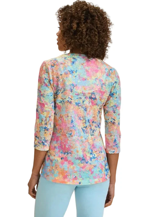 FDJ French Dressing Sparkles Print V-Neck Top - Image 2