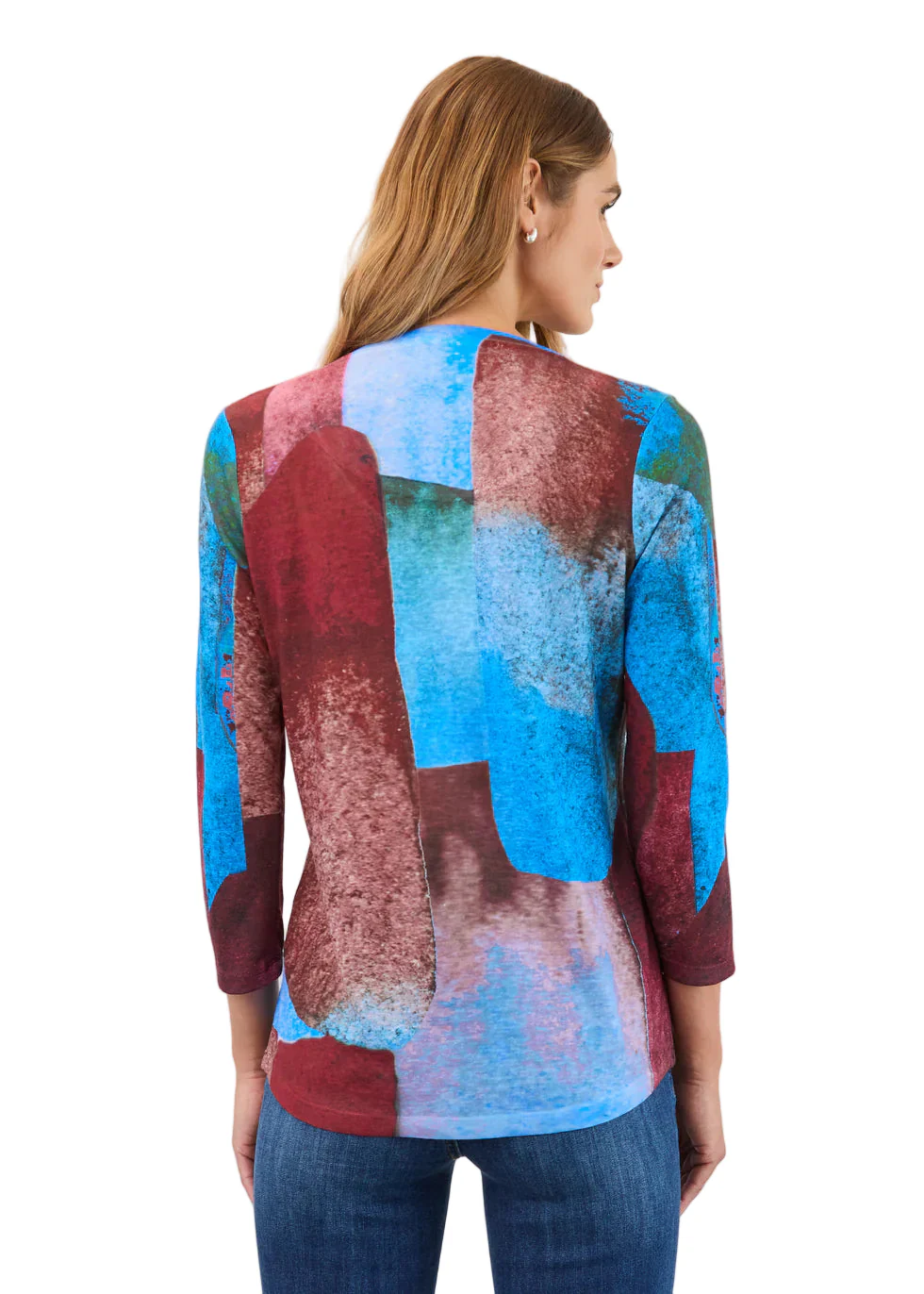 FDJ French Dressing 3/4 Sleeve Brick lane Jersey V-Neck Top(3677451) - Image 2