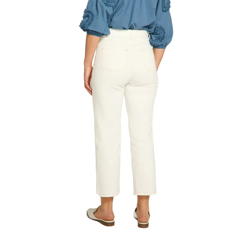 FDJ French Dressing Suzanne Belted Straight Crop Pant (IVRY) - Image 2
