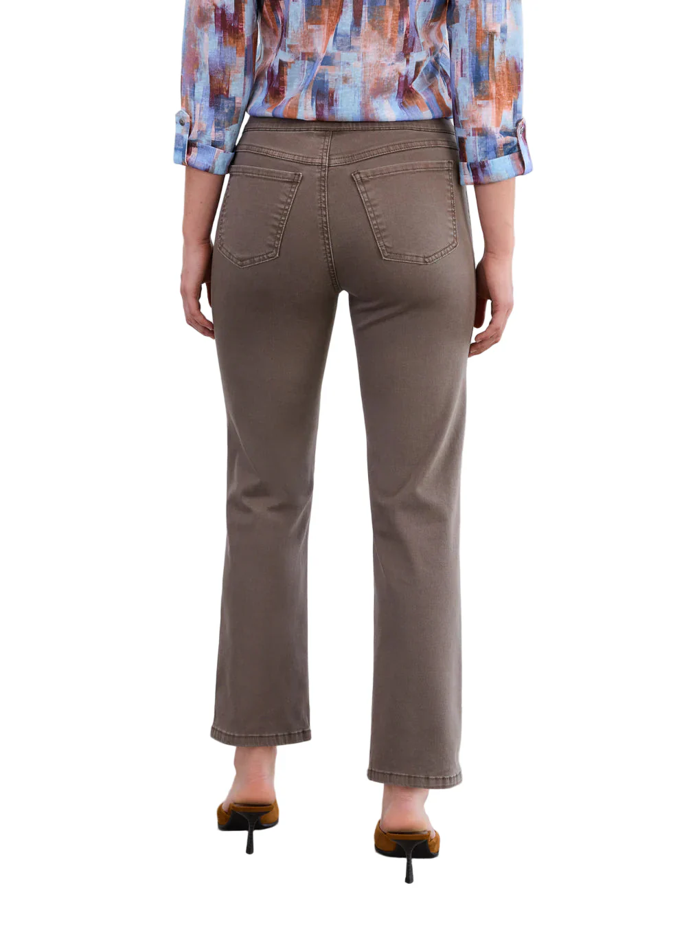 FDJ French Dressing Pull-on Straight Ankle Jeans (2531511)(Taupe) - Image 2