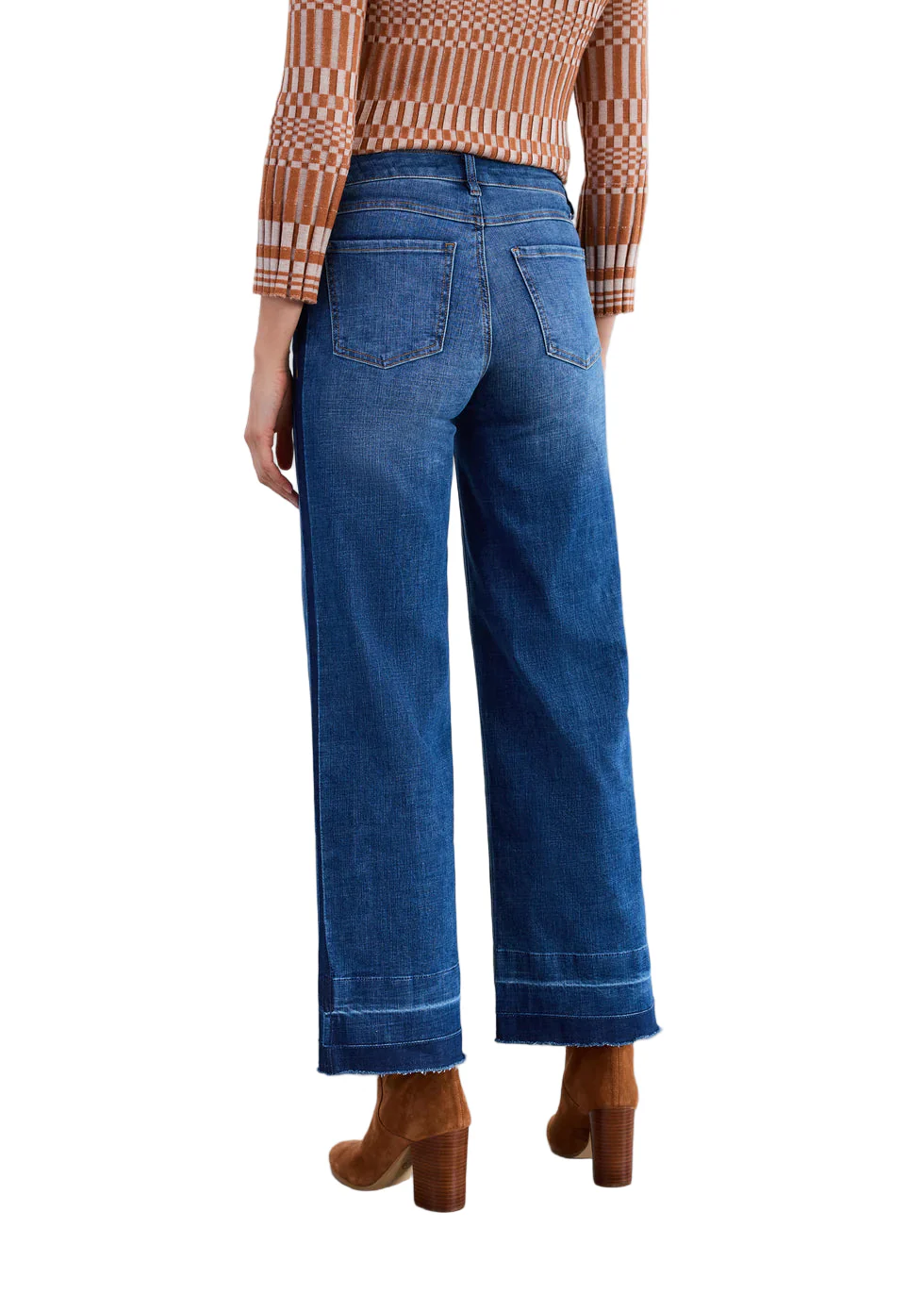 FDJ French Dressing Olivia Wide Leg Jean  (2321809)(Medium Blue) - Image 2
