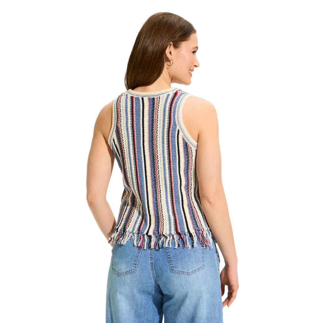 FDJ French Dressing Vertical Stripe Cami Sweater - Image 2