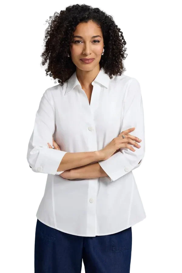 Foxcroft Paityn Essential Shirt (158998) (White) - Image 3
