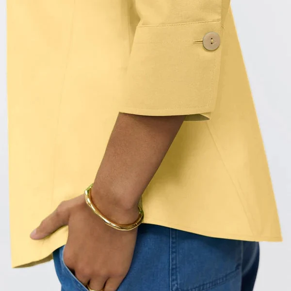 Foxcroft Paityn Essential Shirt (158998)(Lemon) - Image 3