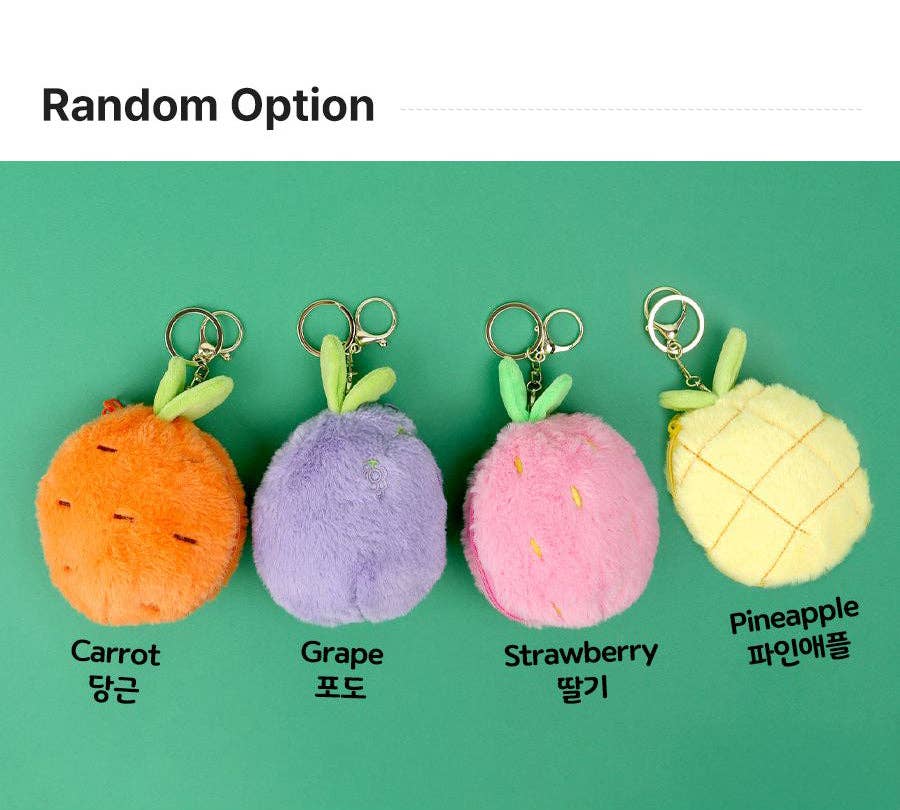 Fruit Zipper Capybara Plush Keyring (Random) - Image 2