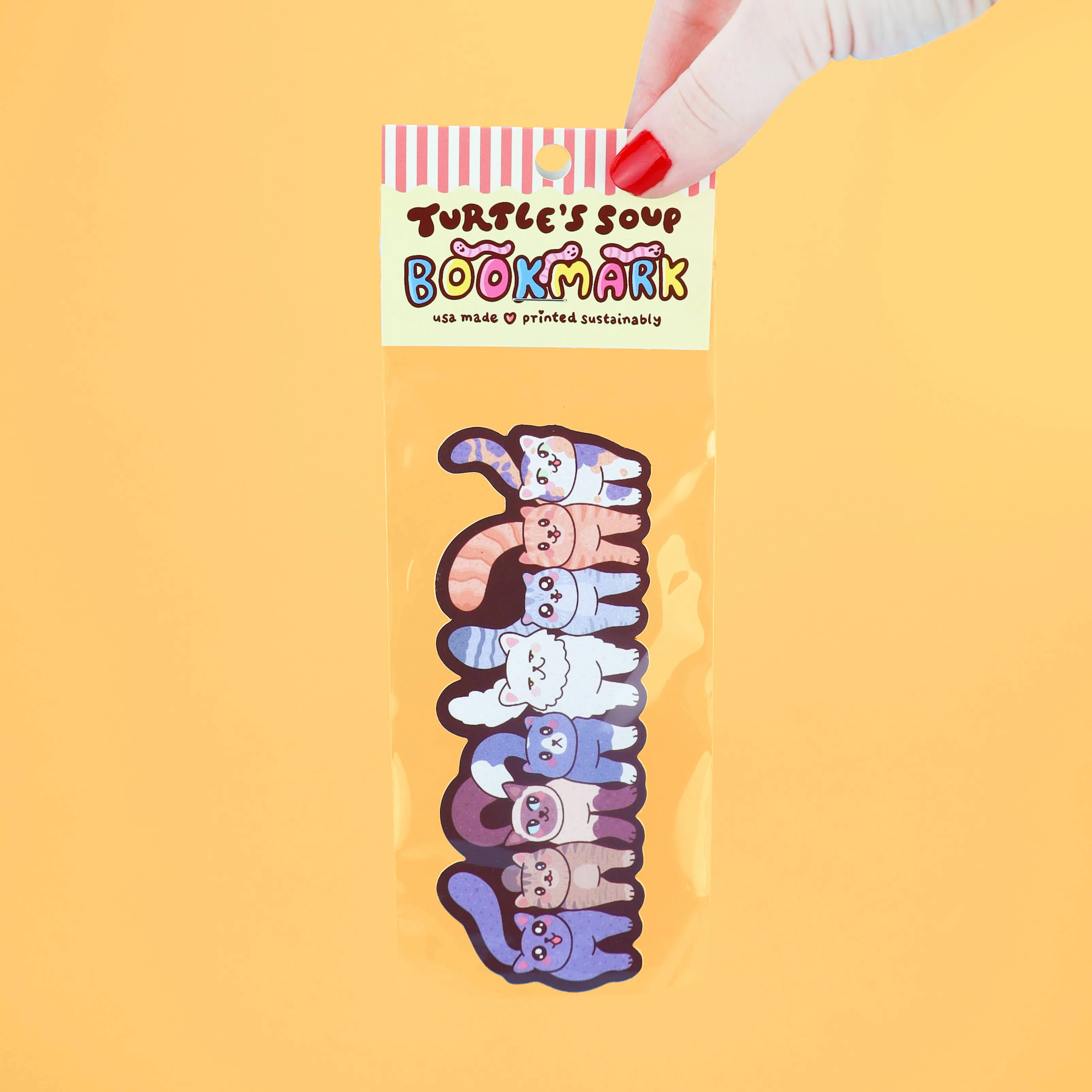Funny Cat Butts Book Lover Kitty Bookmark - Image 3