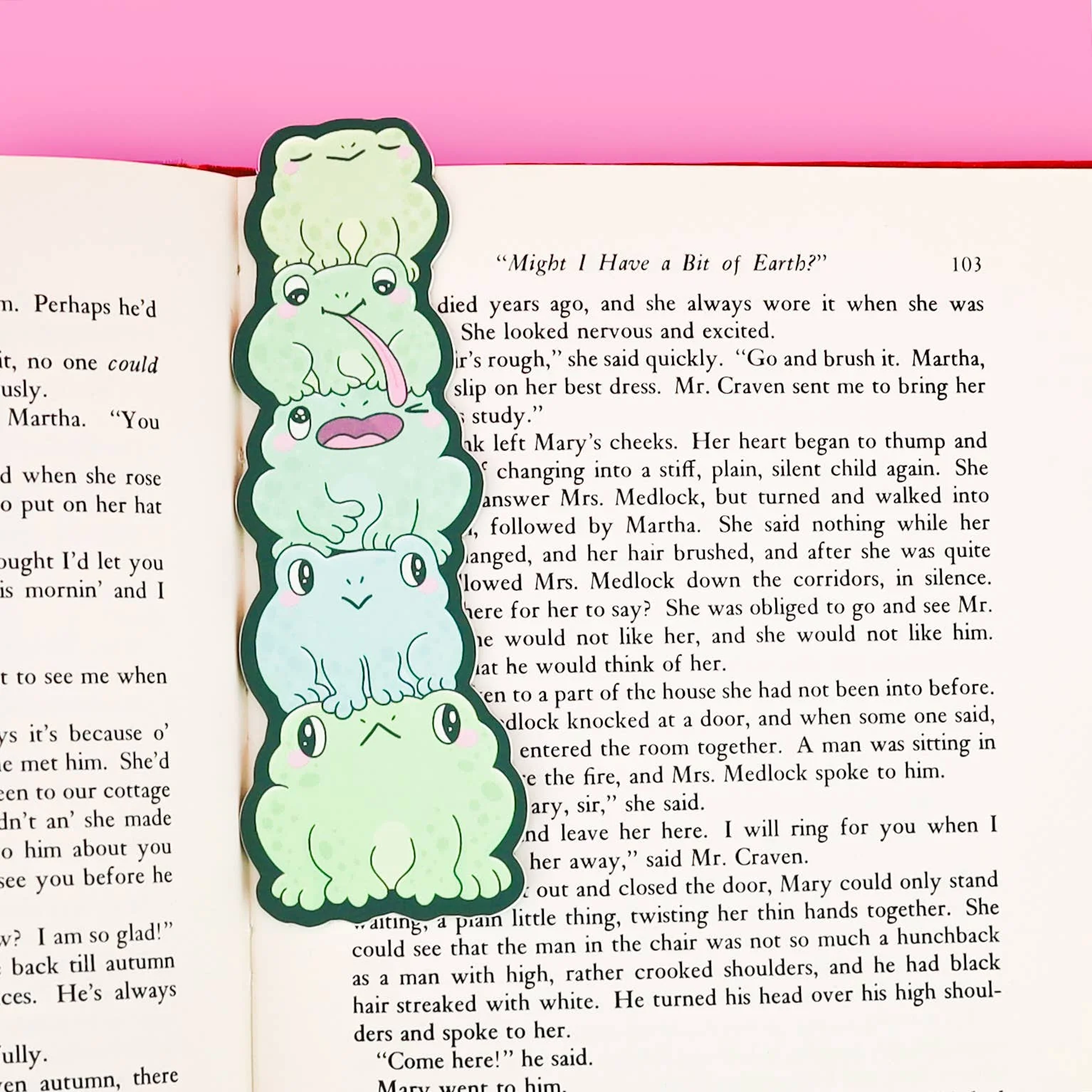Funny Frog Butts Book Lover Reading Gift Bookmark - Image 2