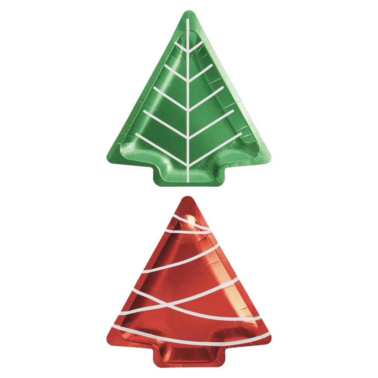 Gibson Holiday Foil Tree Dinner Paper Plates - Image 2