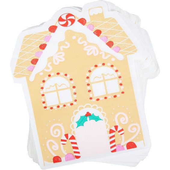 Gibson Kalo Chic Gingerbread House Lunch Napkins - Image 3
