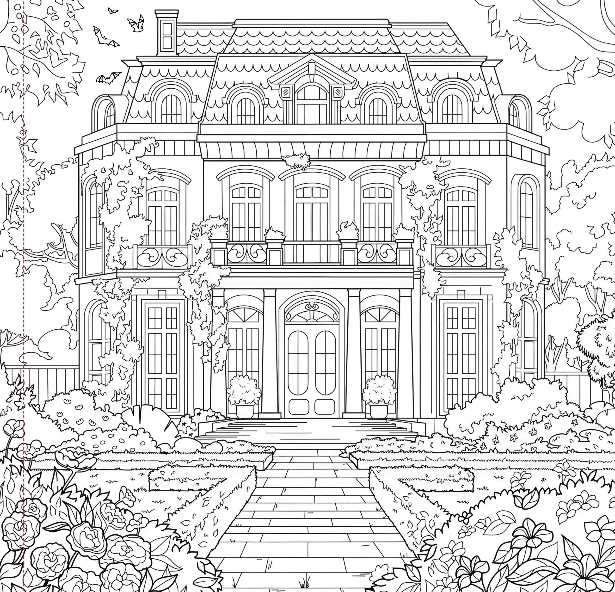 Goth Garden Adult Coloring Book - Image 3