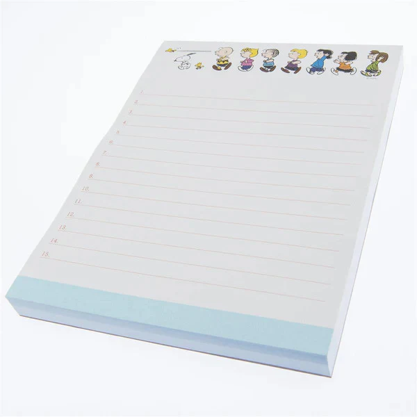 Graphique de France Peanuts Run Large Notepad - Image 2