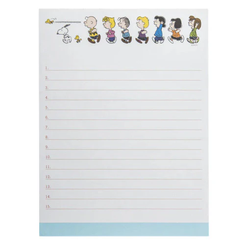 Graphique de France Peanuts Run Large Notepad - Image 3