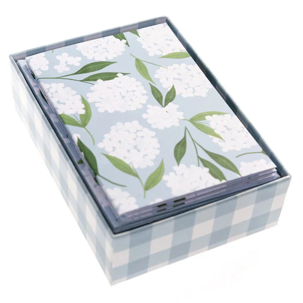 Graphique de France White Hydrangeas Boxed Cards - Image 2