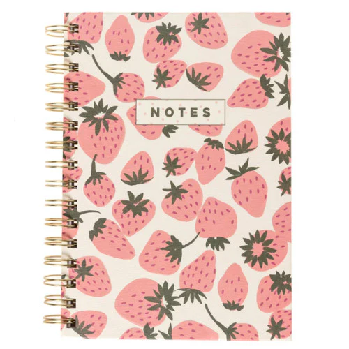 Graphique Le France Pink Strawberries Hard Bound Journal - Image 3