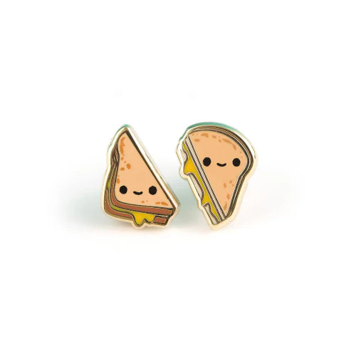 Grilled Cheese Enamel Earrings (LUX E83) - Image 3