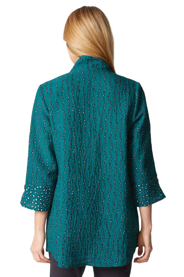 Habitat Express Dot Mix Tunic Shirt (JUNIPER)(35642) - Image 2