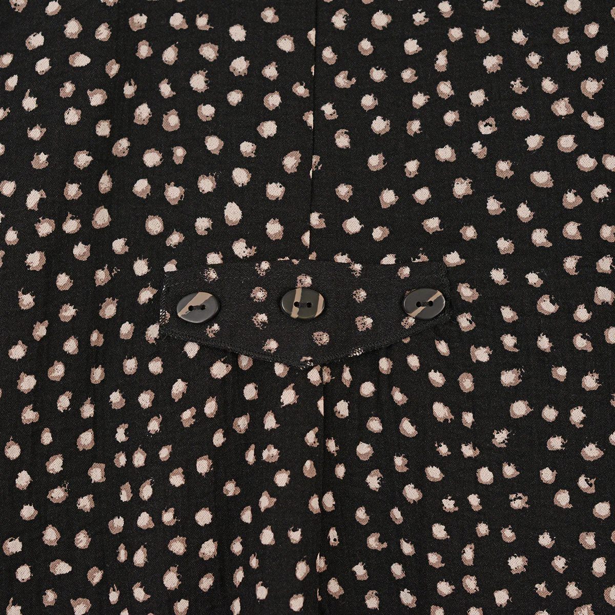 Habitat Express Dot Mix Pleat Back Black Jacket - Image 3
