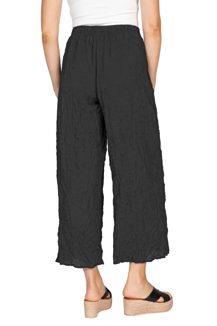 Habitat Olivia Crinkle Crepe Travel Pant (110232) (Black) - Image 2