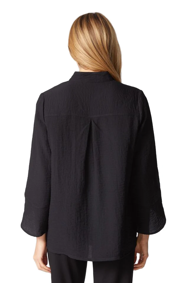 Habitat Express Tulip Sleeve Solid Black Jacket - Image 2