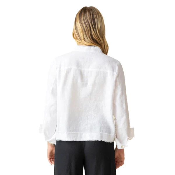 Habitat Linen Summer Breeze Solid White Jacket (41552) - Image 2