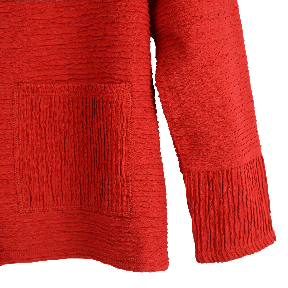 Habitat Ripple Effect Fall Solid Ruby Cardigan (16015) - Image 3