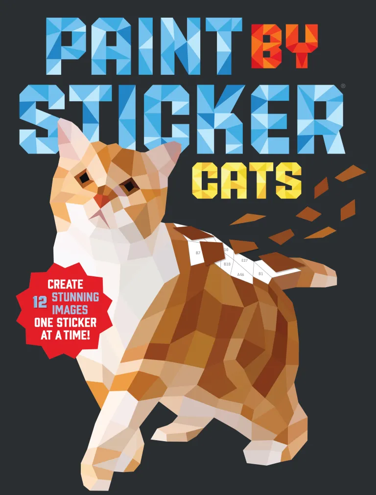Hachette Paint By Sticker Cats Sticker Book