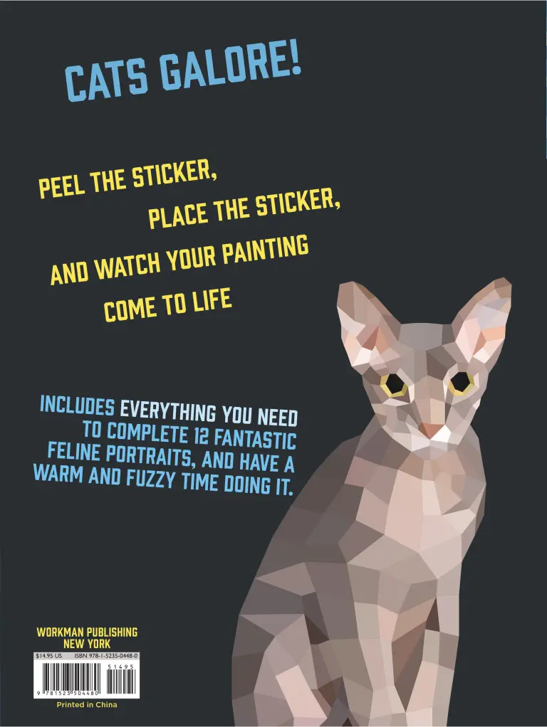 Hachette Paint By Sticker Cats Sticker Book - Image 3