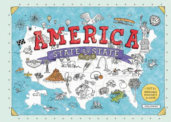 America State by State Fifty Removable Placemats to Color By Holly Graham