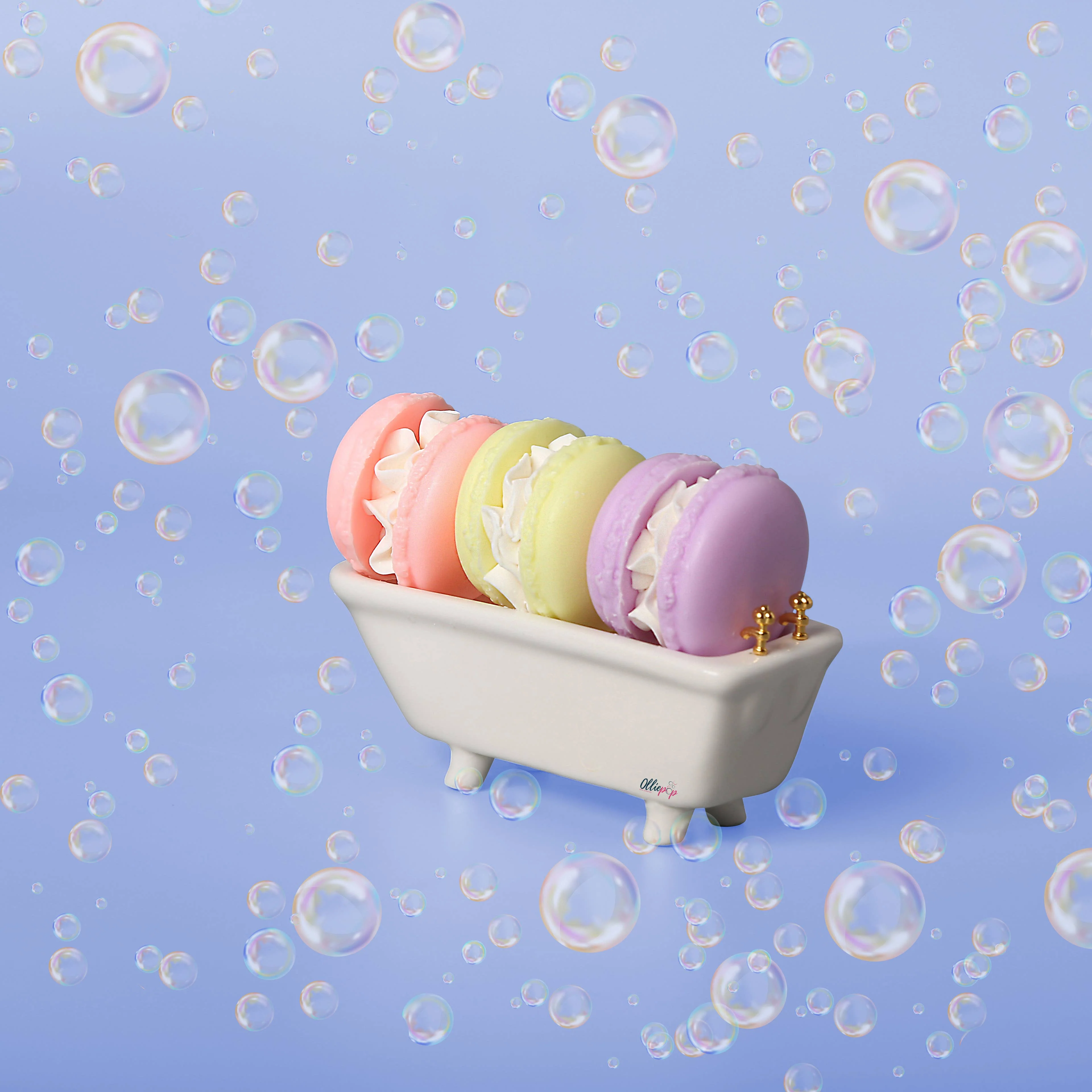 Handmade MacDelight Macaron Soap (Hawaiian Breeze) - Image 2