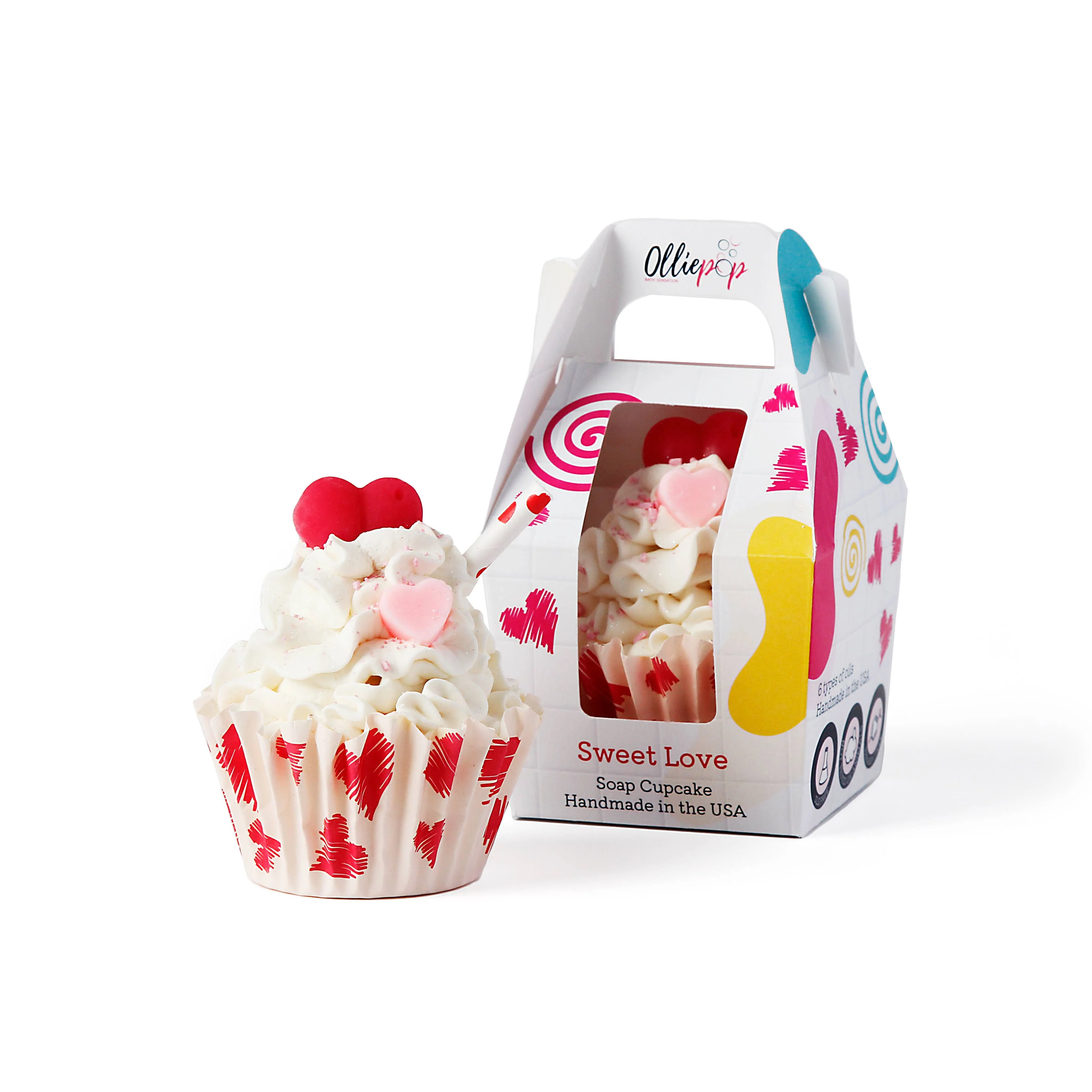 Handmade Sweet Love Soap Cupcake (Hawaiian Breeze) - Image 2